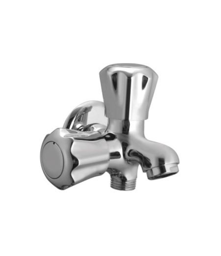 EN 46 -123 | Two Way Bib Cock Dual Handle with Flange