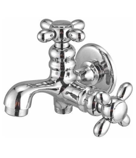 LN 32 -123 | Two Way Bib Cock Dual Handle with Flange