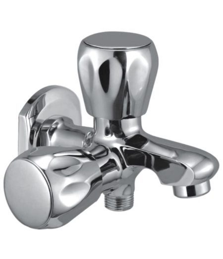 QT 19 -123 | Two Way Bib Cock Dual Handle with Flange